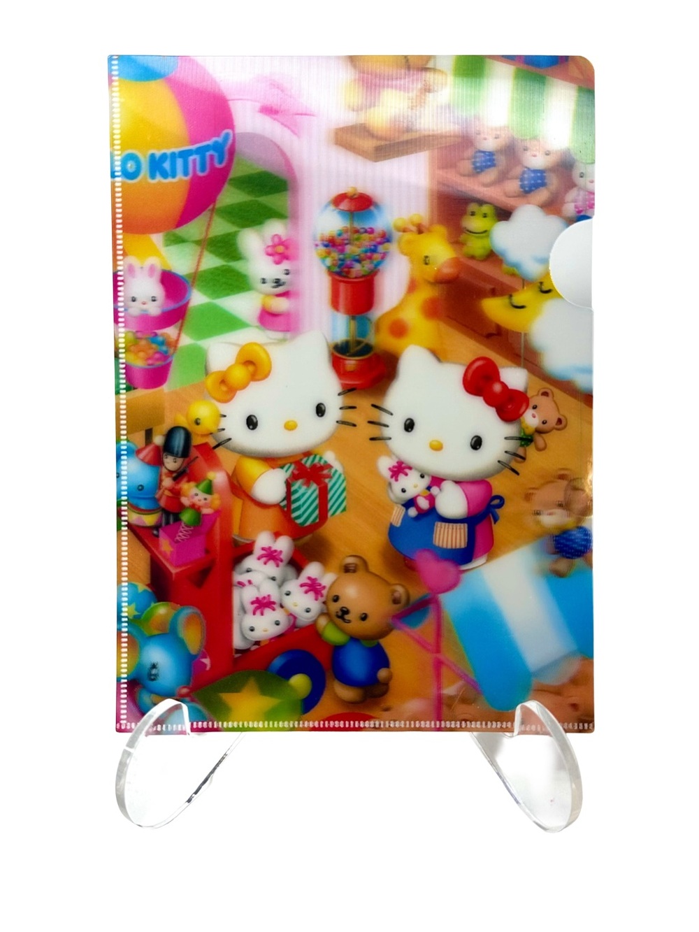 Sanrio Sweet Clover Hello Kitty 3D Lenticular Folder 2004 Super Character